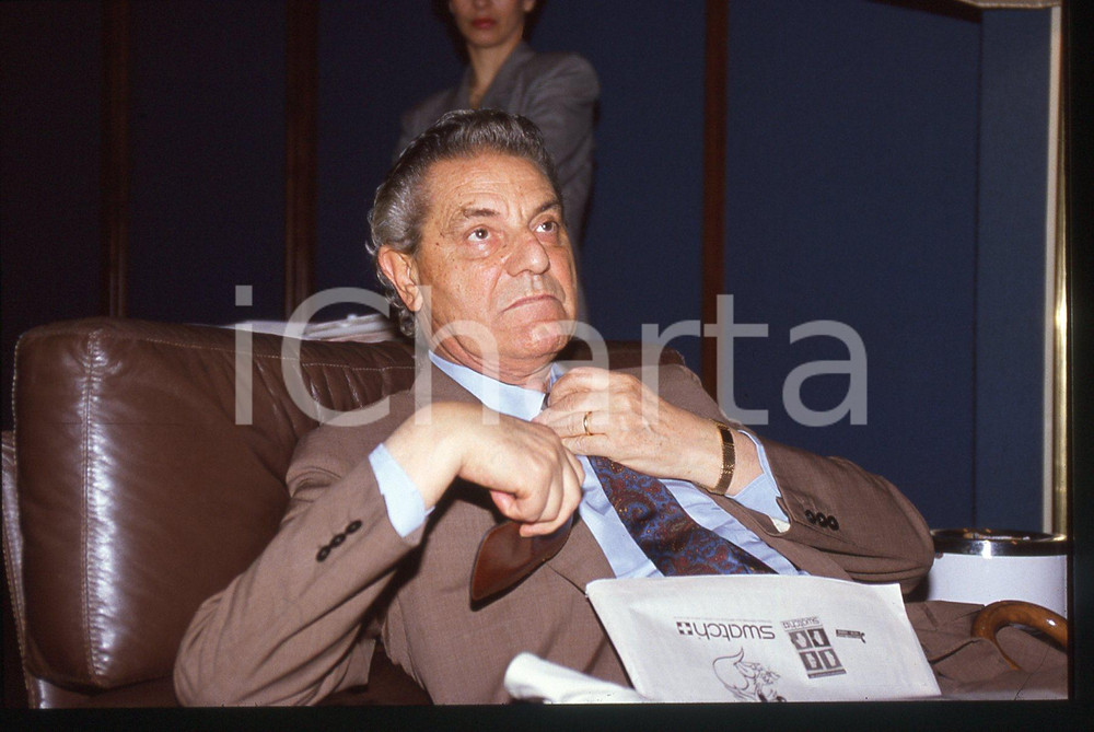 35mm vintage slide*1990ca ITALIA ECONOMIA Franco TATO' Ritratto dirigente ENEL 5