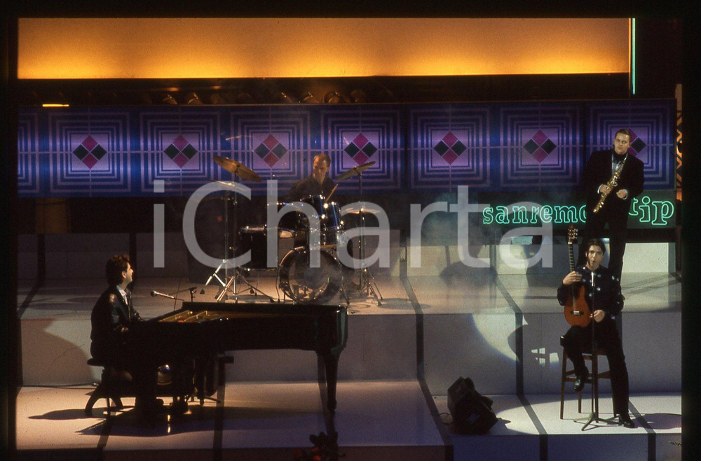 35mm vintage slide* 1986 FESTIVAL SANREMO i DOUBLE in The captain of her heart 5
