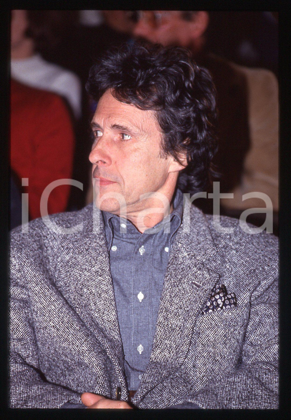 35mm vintage slide* 1990ca MUSICA Riccardo DEL TURCO Ritratto del cantante (2)