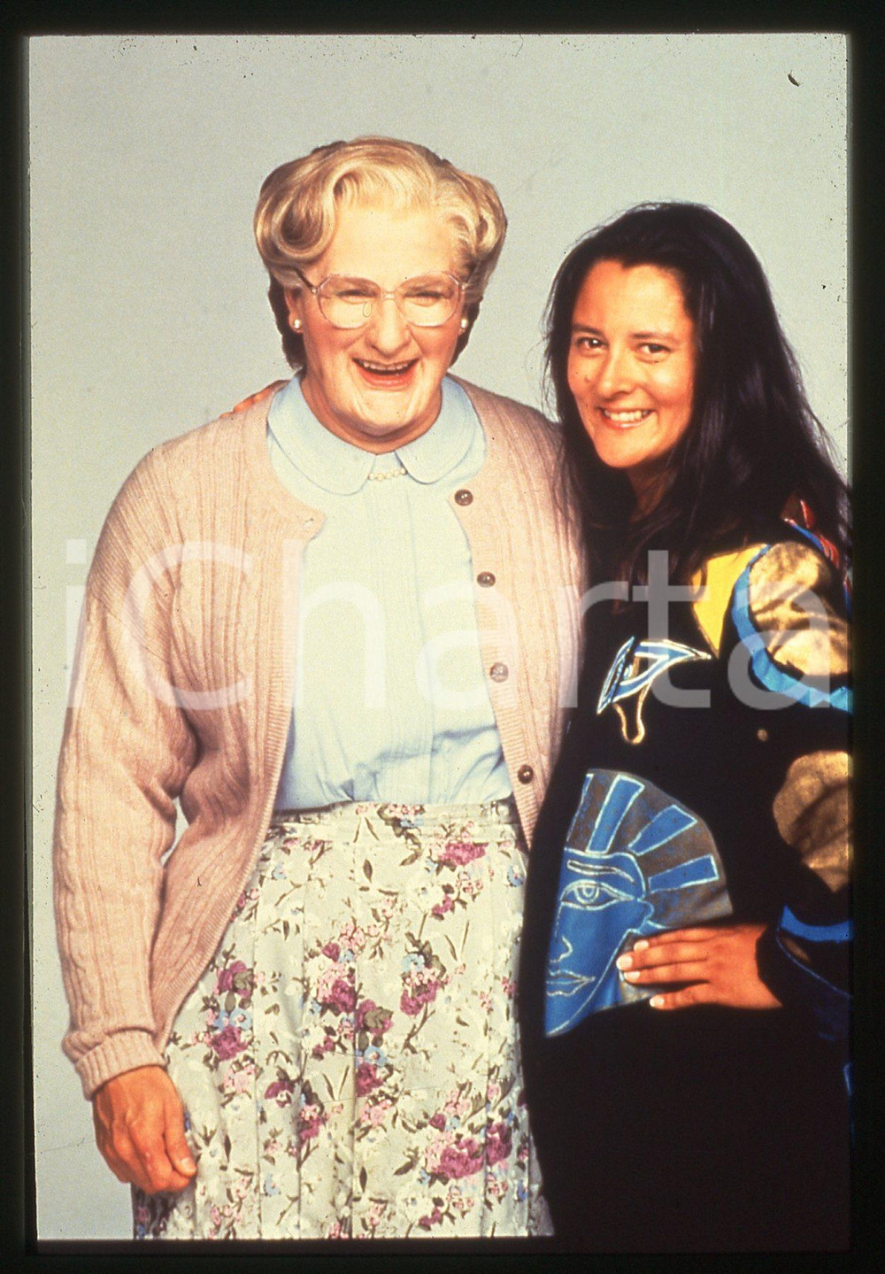 35mm vintage slide *1993 MRS. DOUBTFIRE Robin WILLIAMS - Ritratto attore (2)
