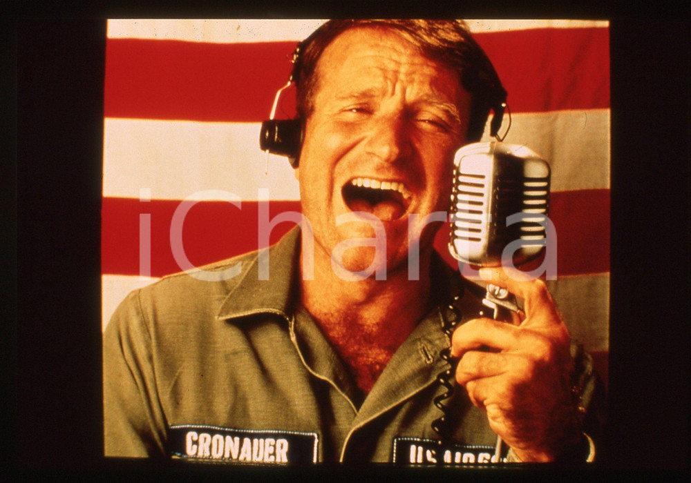 35mm vintage slide* 1987 GOOD MORNING, VIETNAM Robin WILLIAMS nel film