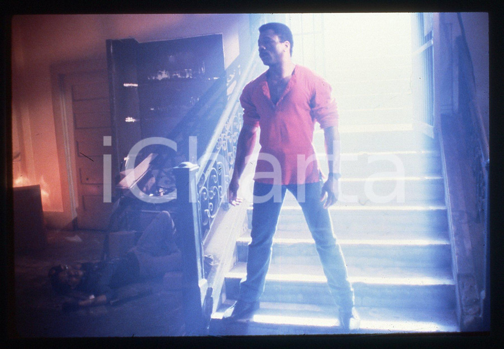 35mm vintage slide* 1988 ACTION JACKSON Carl WEATHERS in una scena del film (3)