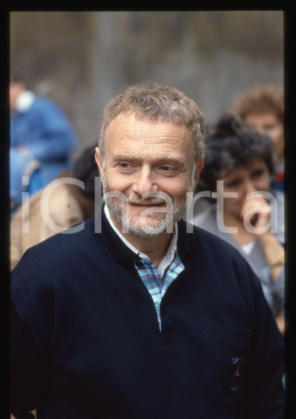 35mm vintage slide* 1988 MILANO Pal SANDOR sul set di MISS ARIZONA