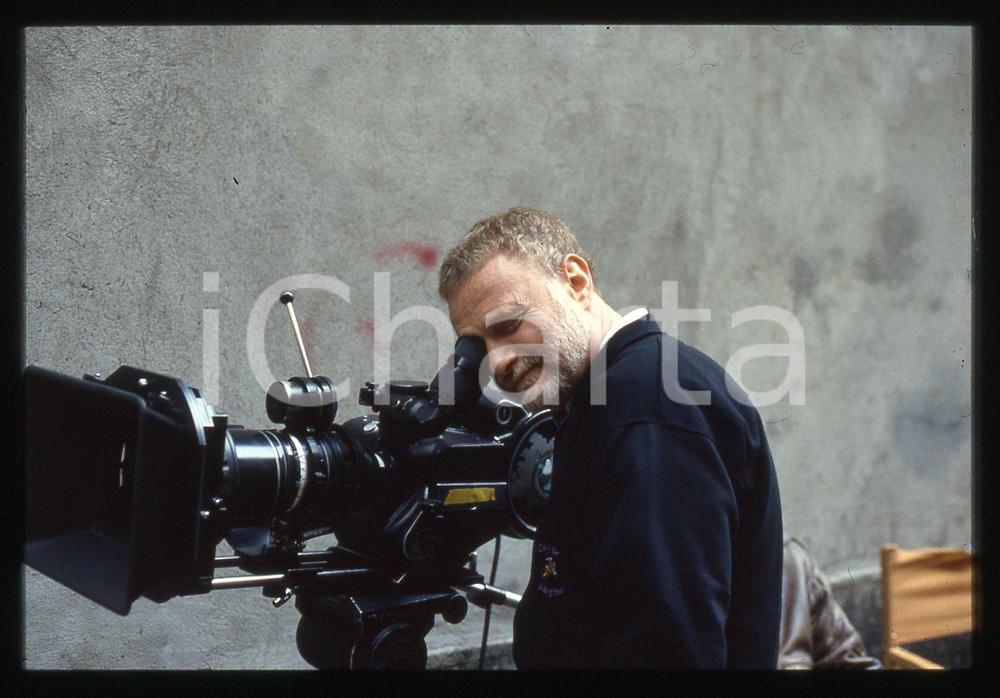 35mm vintage slide* 1988 MILANO Pal SANDOR sul set di MISS ARIZONA *4