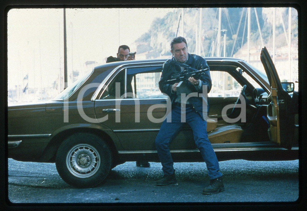35mm vintage slide* 1998 RONIN Robert DE NIRO e Jean RENO in una scena del film