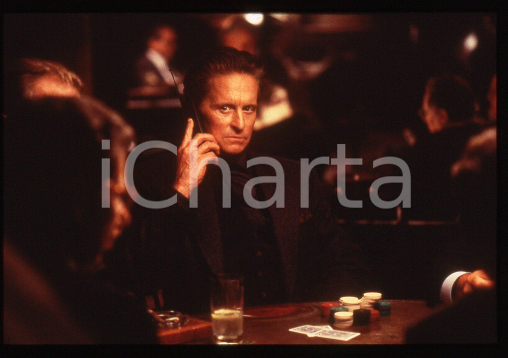 35mm vintage slide* 1998 A PERFECT MURDER Michael DOUGLAS in una scena del film