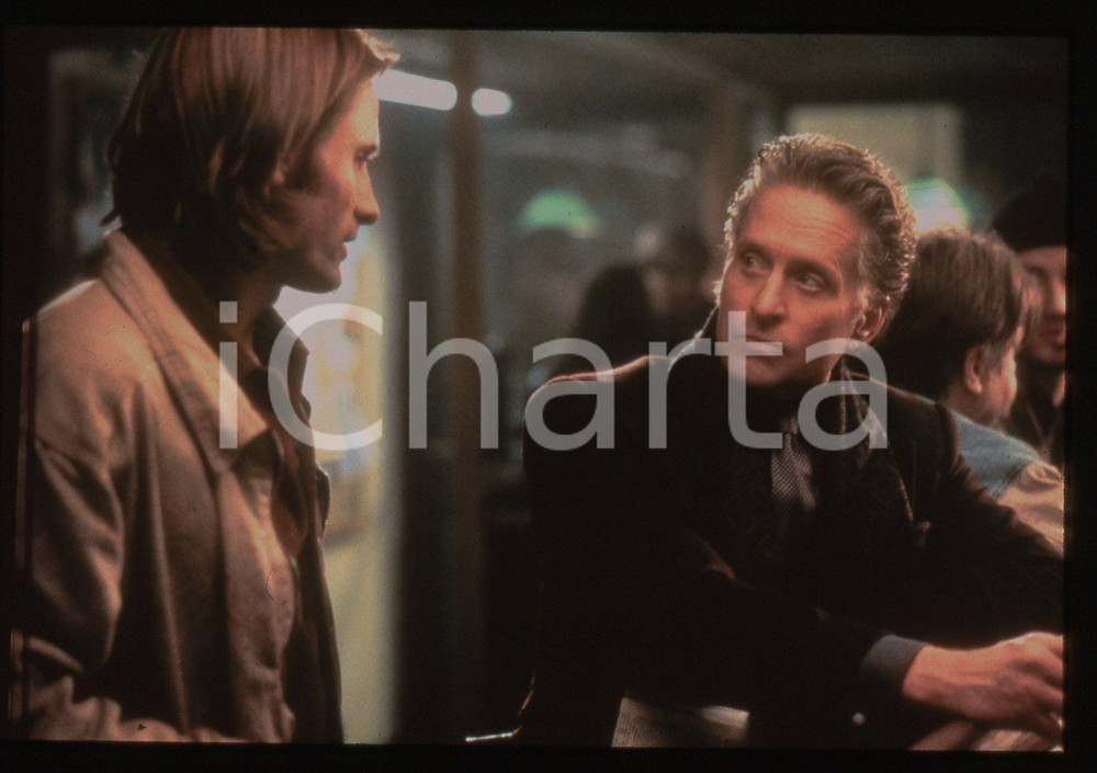 35mm vintage slide* 1998 A PERFECT MURDER Michael DOUGLAS e Viggo MORTENSEN 