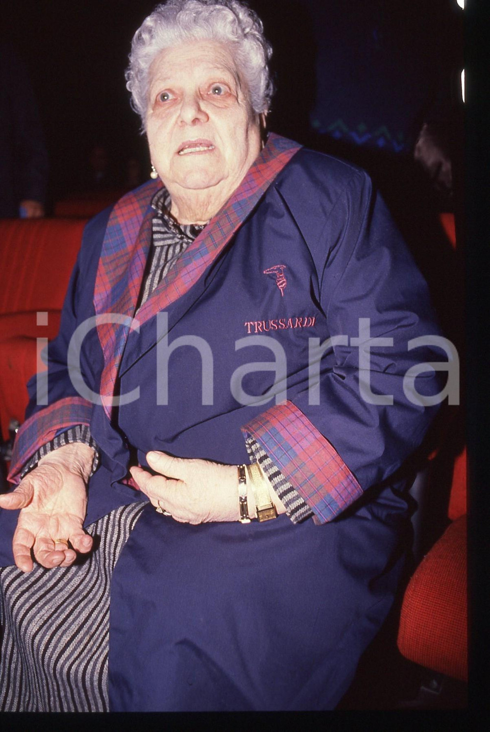 Fotografia d epoca originale 35mm vintage slide 1985ca ITALIA COSTUME SORA LELLA Elena FABRIZI Ritratto 16 1