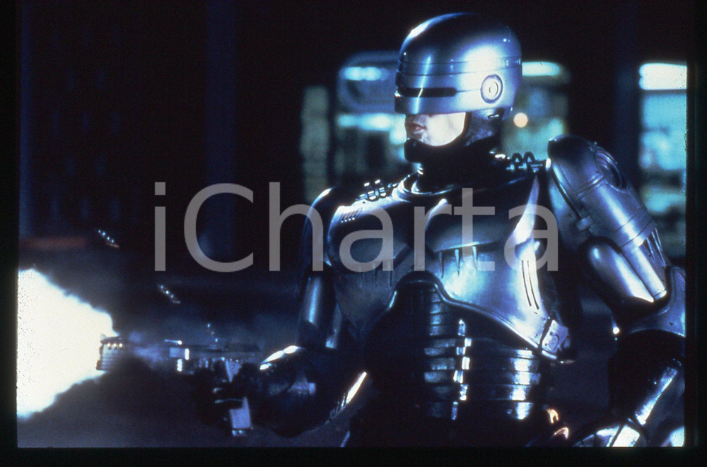 35mm vintage slide* 1987 ROBOCOP Peter WELLER in una scena del film (2)