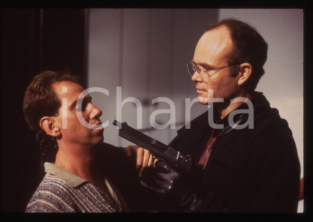 35mm vintage slide* 1987 ROBOCOP Miguel FERRER e Kurtwood SMITH in una scena 