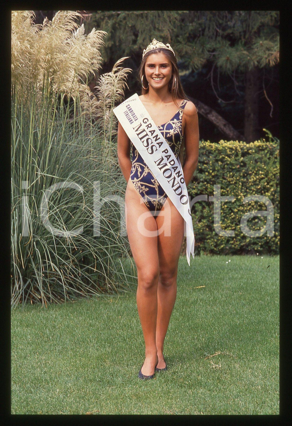 35mm vintage slide* 1990 COSTUME Cristina GAVAGNIN UN'ITALIANA PER MISS MONDO 8