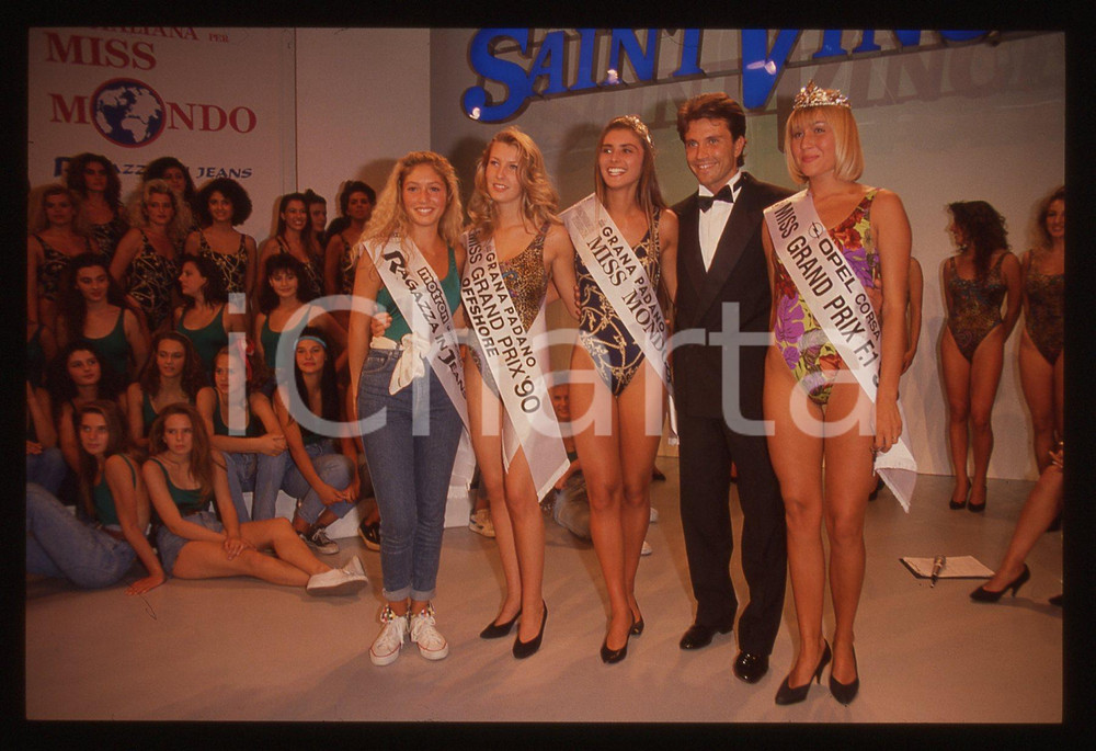 35mm vintage slide* 1990 SAINT VINCENT Giorgio MASTROTA con Simona GAMBATESA (2)