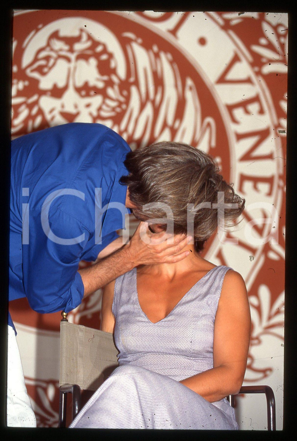 35mm vintage slide* 1997 Festival VENEZIA Lambert WILSON bacia Beatrice PALME
