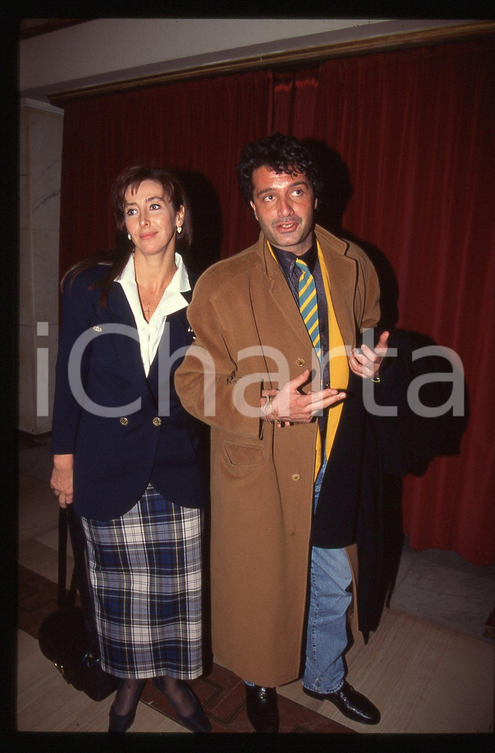 35mm vintage slide* 1995ca COSTUME ITALIA Andrea G. PINKETTS e Beatrice PALME 3