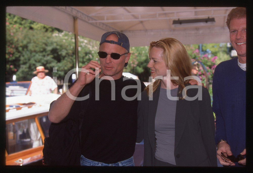 35mm vintage slide* 1999 VENEZIA Ed HARRIS e Laura LINNEY arrivano al FESTIVAL