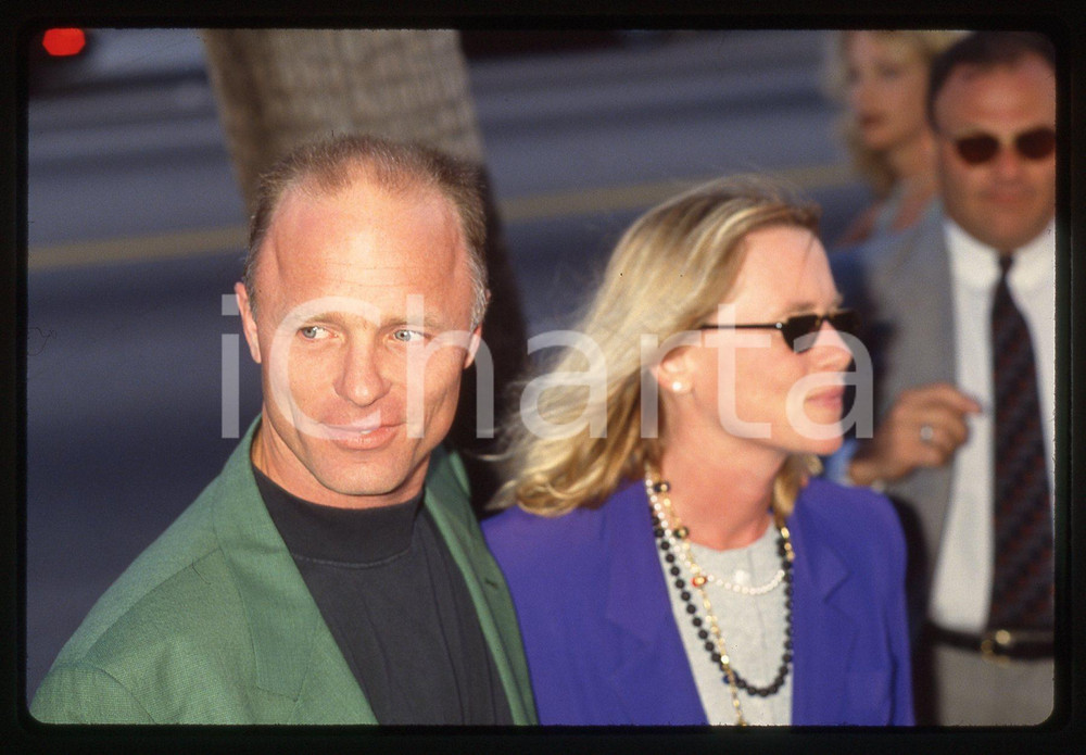 35mm vintage slide* 1993 BEVERLY HILLS Ed HARRIS e Amy MADIGAN a una première