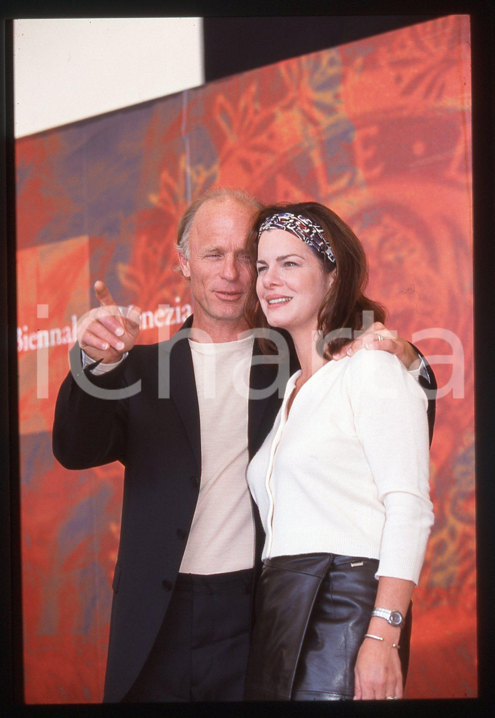 35mm vintage slide* 2000 Festival di VENEZIA Ed HARRIS e Marcia GAY HARDEN (5)