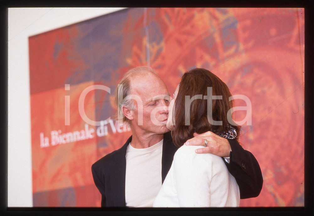 35mm vintage slide*2000 Festival VENEZIA Bacio tra Ed HARRIS e Marcia GAY HARDEN