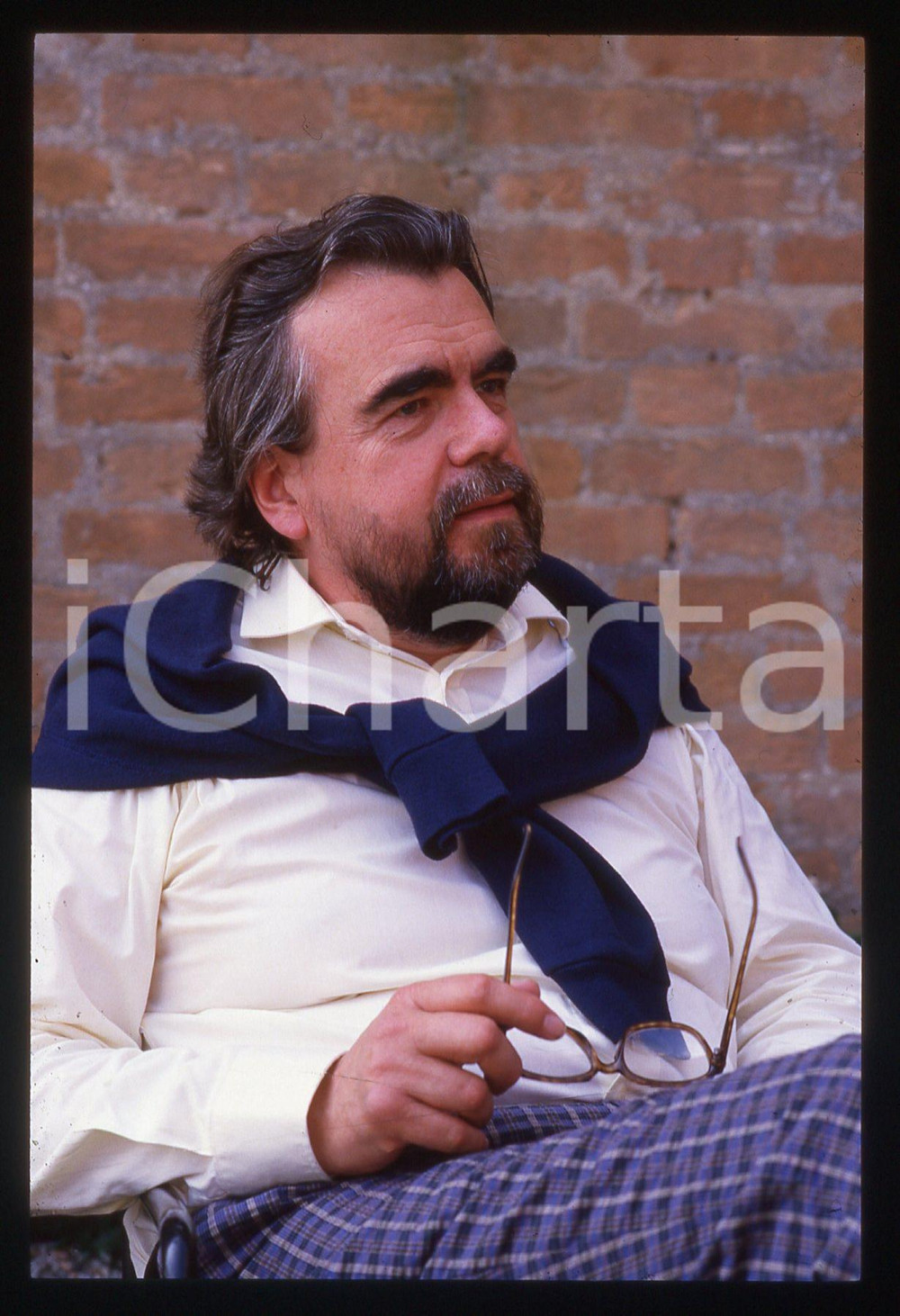 35mm vintage slide* 1988 VENEZIA Michael LONSDALE alla Mostra del Cinema *3