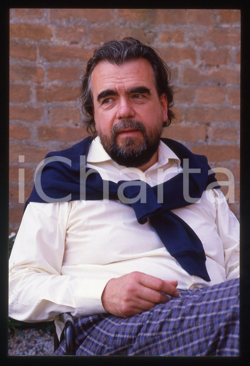 35mm vintage slide* 1988 VENEZIA Michael LONSDALE alla Mostra del Cinema *7