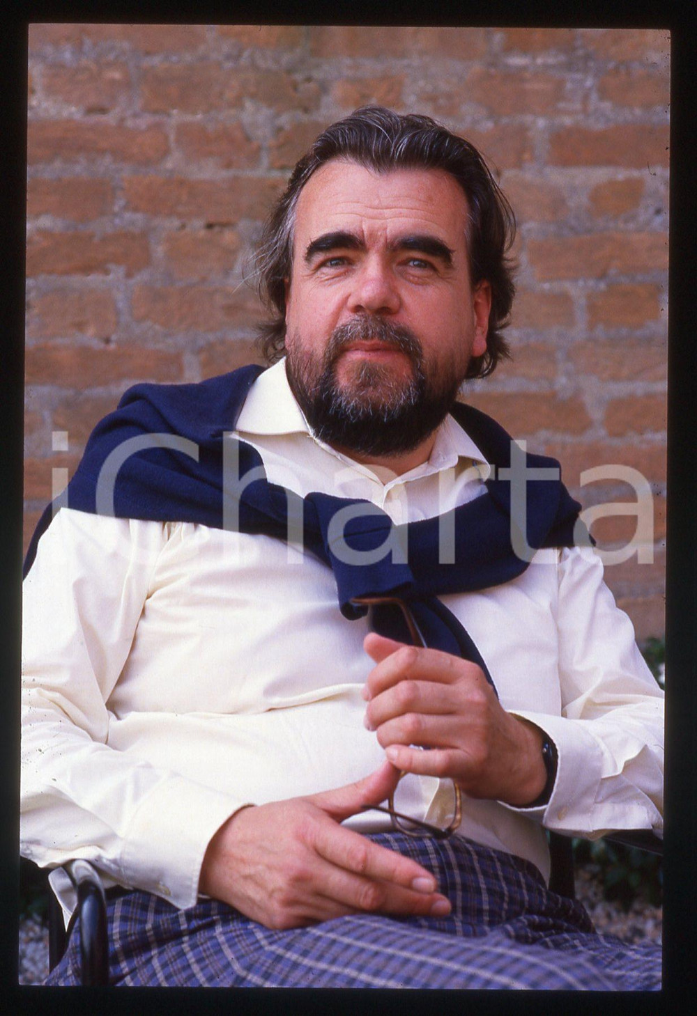 35mm vintage slide* 1988 VENEZIA Michael LONSDALE alla Mostra del Cinema *8