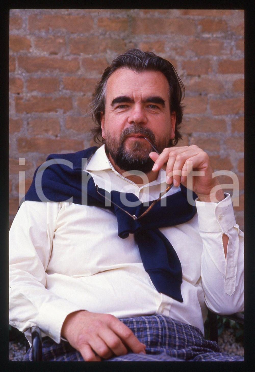 35mm vintage slide* 1988 VENEZIA Michael LONSDALE alla Mostra del Cinema *10