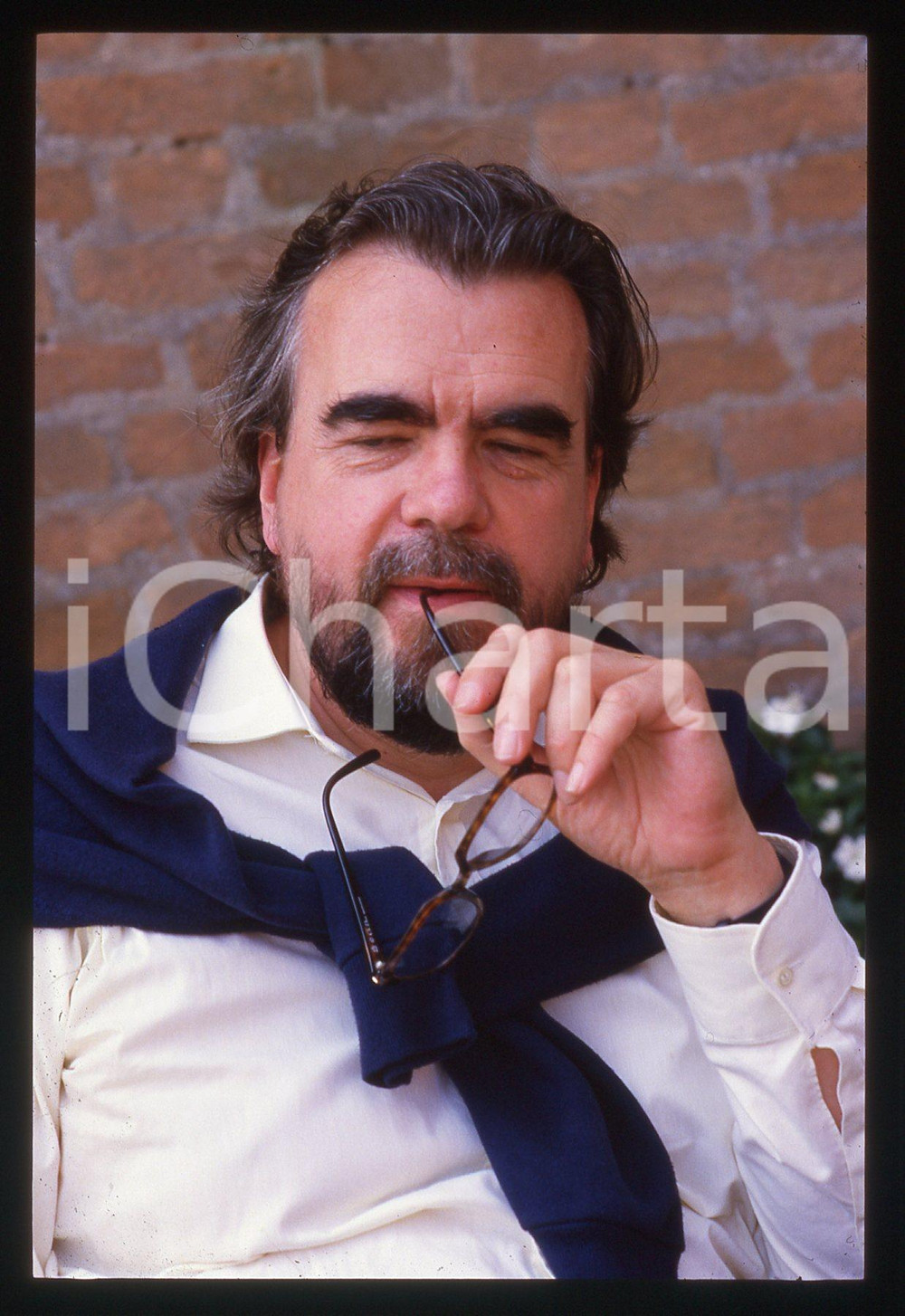 35mm vintage slide* 1988 VENEZIA Michael LONSDALE alla Mostra del Cinema *12