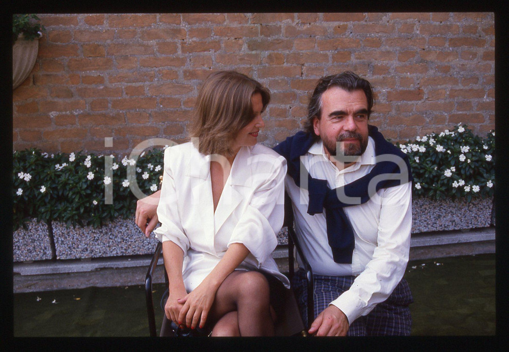 35mm vintage slide* 1988 VENEZIA Michael LONSDALE e Gabriela KOWNACKA Ritratto