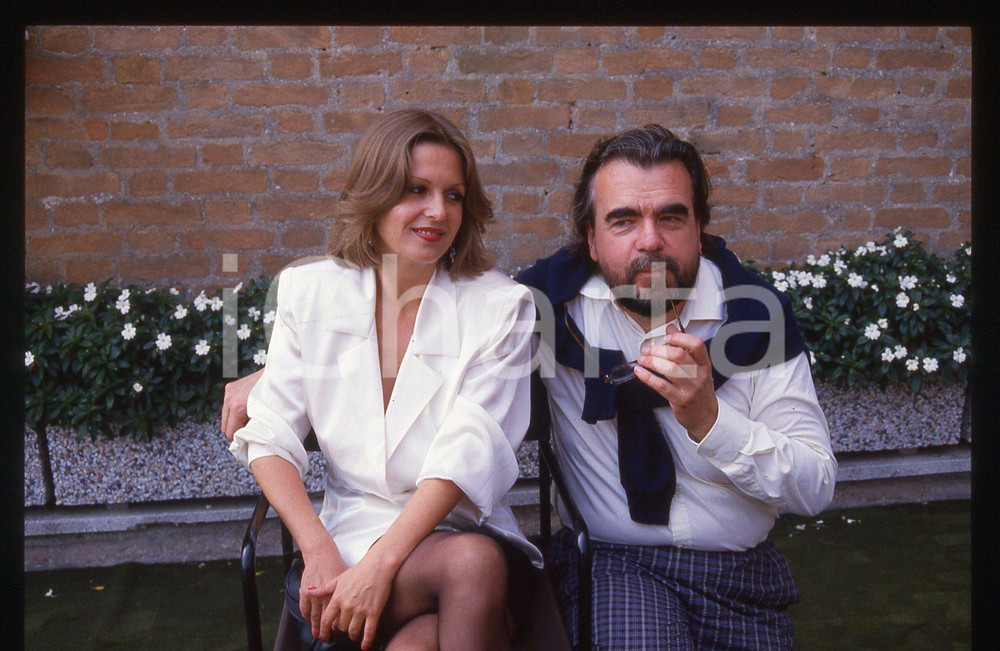 35mm vintage slide* 1988 VENEZIA Michael LONSDALE e Gabriela KOWNACKA Ritratto 2