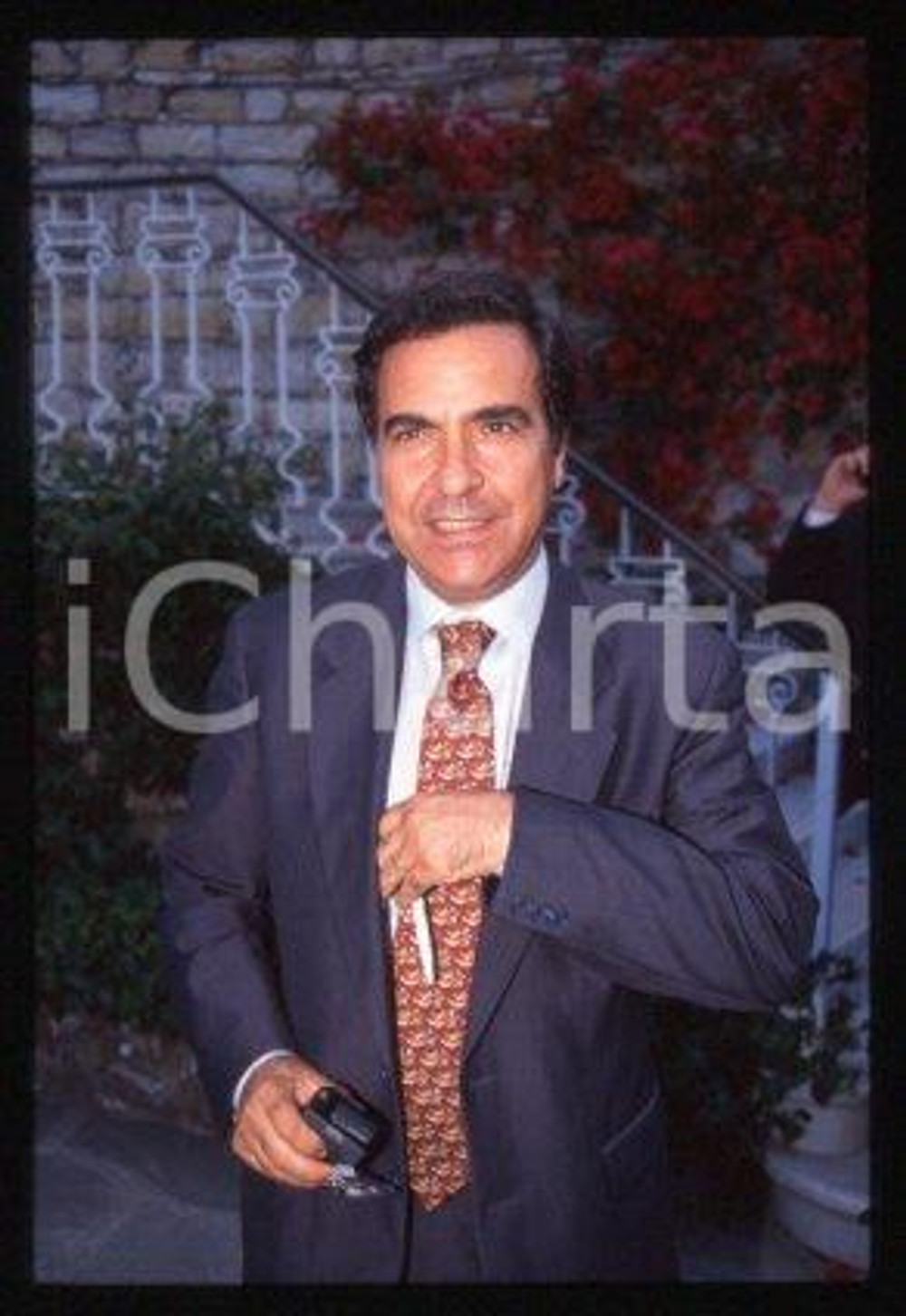 Giuseppe JACOBINI RAI Italian journalist Portrait 1995 ca * 35mm vintage slide 2