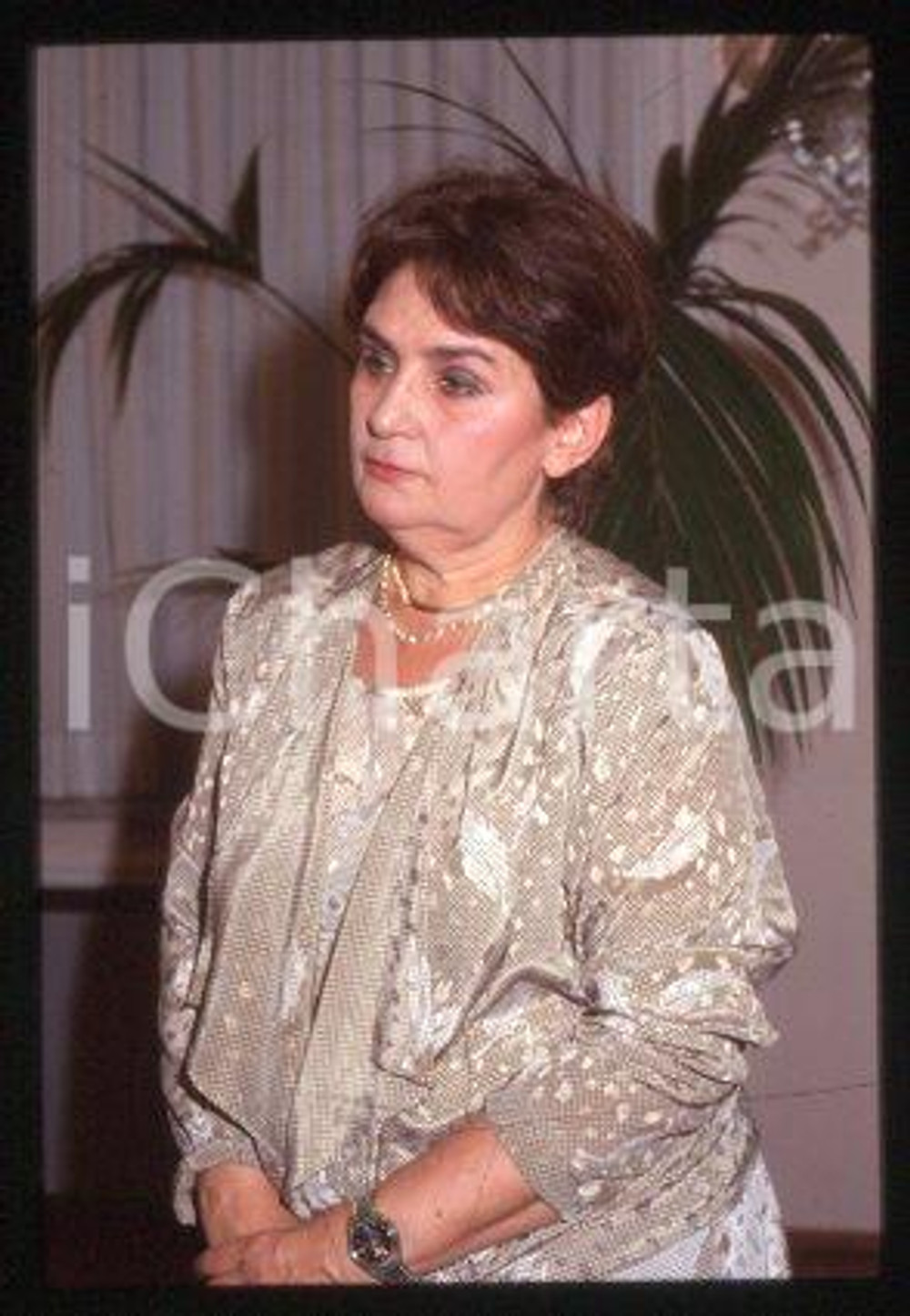 Lana GOGOBERIDZE COSTUME Film director Politician 1992 ca * 35mm vintage slide 3