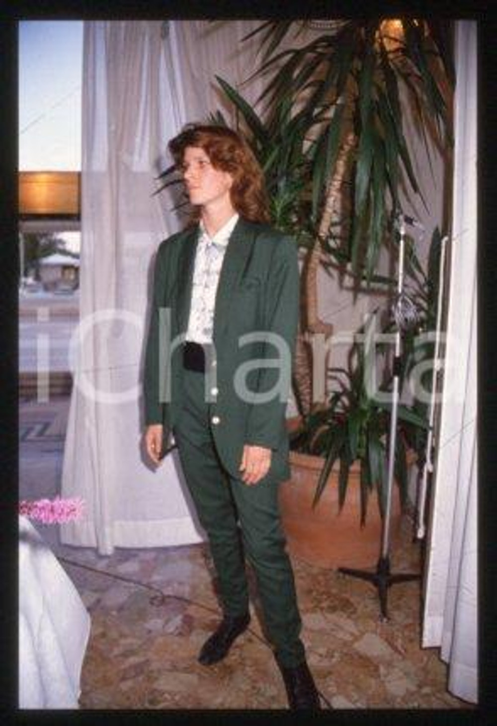 Laura BENSON - CINEMA English actress Costume 1989 ca * 35mm vintage slide 2