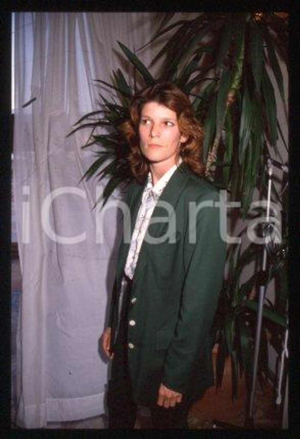 Laura BENSON - CINEMA Portrait of English actress 1989 ca * 35mm vintage slide 8