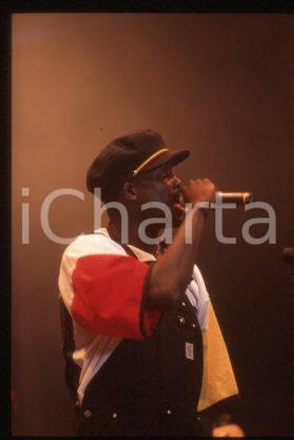 George WEAH MILAN Liberian professional footballer 1995 ca *35mm vintage slide 1