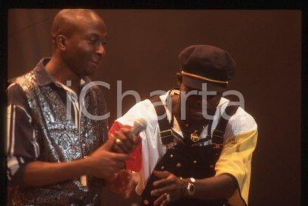 George WEAH - MILAN Liberian footballer Stage 1995 ca * 35 mm vintage slide 28