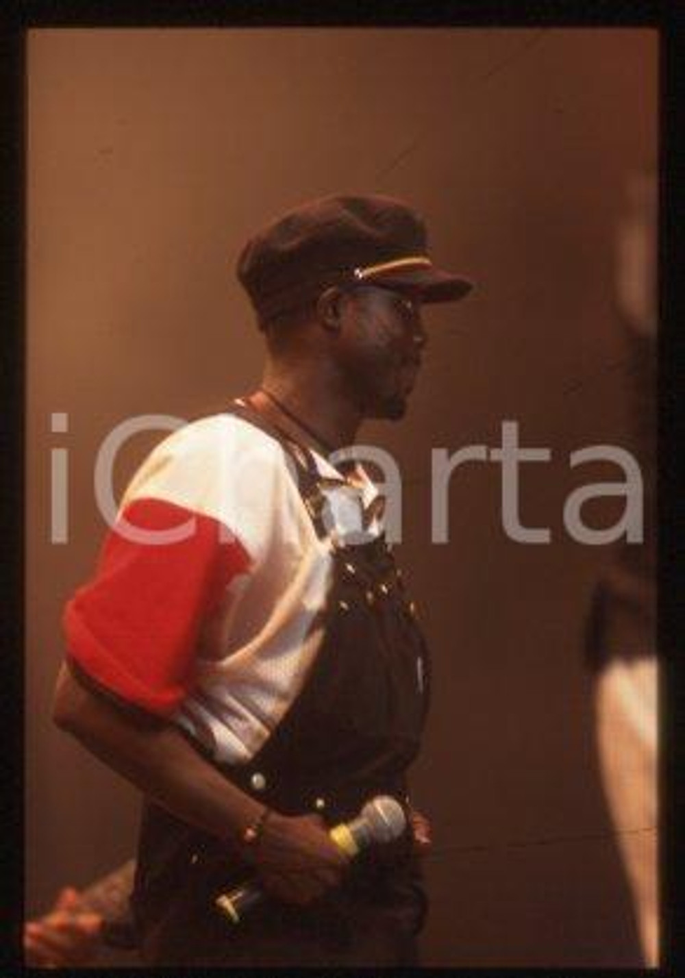 George WEAH - MILAN Liberian footballer Costume 1995 ca * 35 mm vintage slide 35