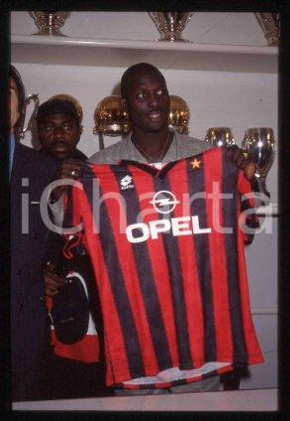 George WEAH MILAN Conferenza stampa di presentazione 1995 *35mm vintage slide 39
