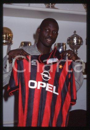 George WEAH MILAN Conferenza stampa di presentazione 1995 *35mm vintage slide 42
