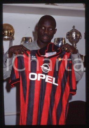 George WEAH MILAN Conferenza stampa di presentazione 1995 *35mm vintage slide 44