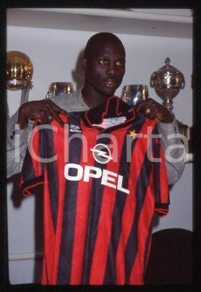 George WEAH MILAN Conferenza stampa di presentazione 1995 *35mm vintage slide 45