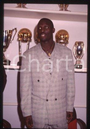 George WEAH MILAN Conferenza stampa di presentazione 1995 *35mm vintage slide 49