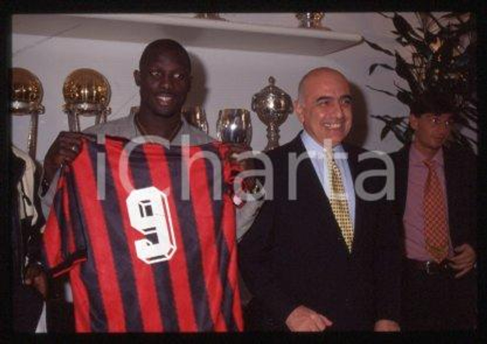 Adriano GALLIANI presenta George WEAH - AC MILAN 1995 * 35 mm vintage slide 52