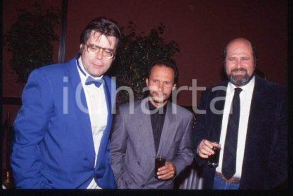 Stephen KING Billy CRYSTAL & Rob REINER - NEW JERSEY 1988 * 35mm vintage slide 3