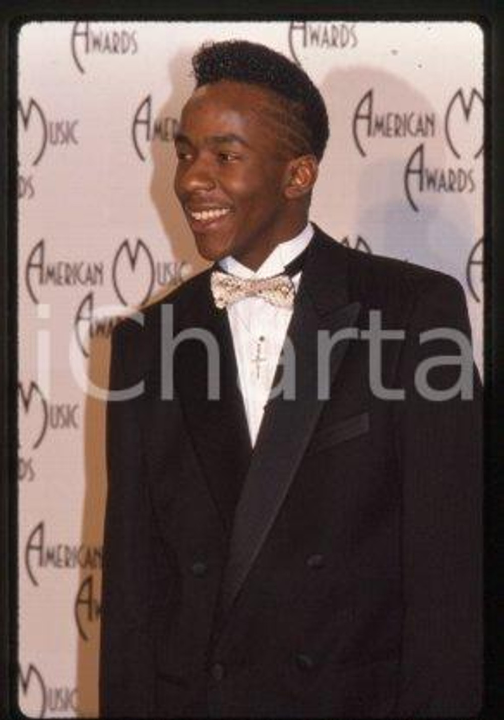 Bobby BROWN MUSIC AWARDS American singer-songwriter 1989 * 35 mm vintage slide 1