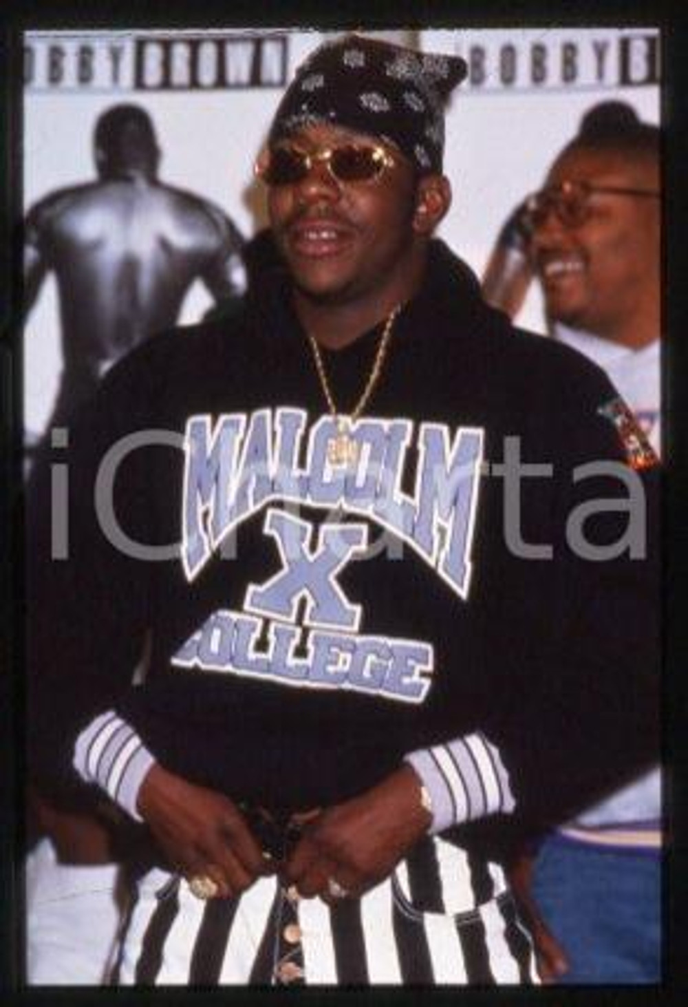 Bobby BROWN - MUSIC American singer-songwriter 1990 ca * 35 mm vintage slide 3