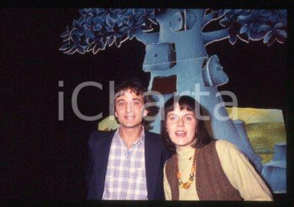 Madia CLAUDIO Francesca PAGANINI RAI ALBERO AZZURRO 1990 * 35 mm vintage slide 2