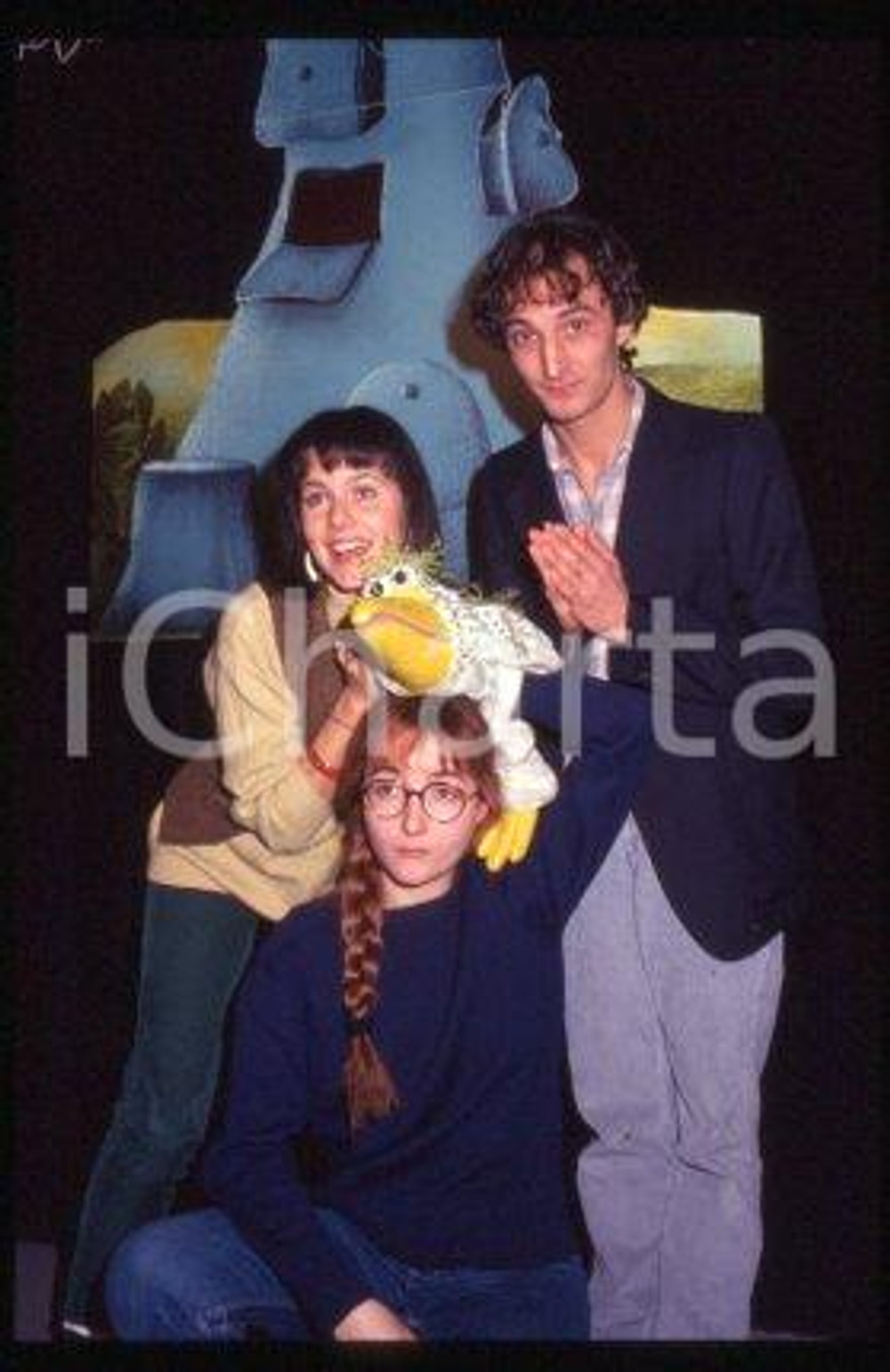 Madia CLAUDIO Francesca PAGANINI RAI ALBERO AZZURRO 1990 * 35mm vintage slide 13