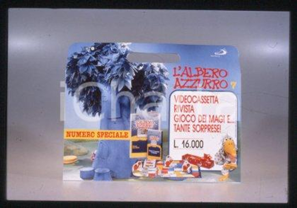 L'ALBERO AZZURRO ITALIA Videocassetta rivista gioco 1990 * 35mm vintage slide 17
