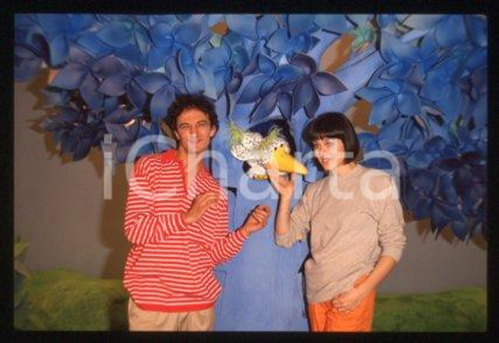 Madia CLAUDIO Francesca PAGANINI - L'ALBERO AZZURRO 1990 * 35mm vintage slide 25