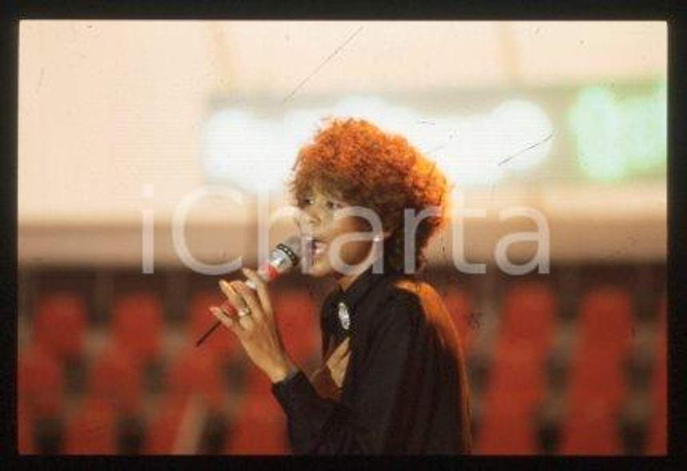 Whitney HOUSTON - SANREMO American singer & actress 1987 * 35mm vintage slide 59